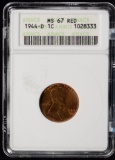 1944-D Lincoln Cent MS67 Red ANACS