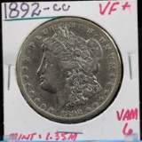 1892-CC Morgan Dollar VF Plus VAM 6