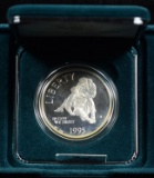1995 Commem Civil War Silver Proof Dollar Box & COA