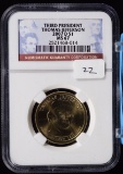 Thomas Jefferson Presidential Dollar NGC MS 67 Superb Plus