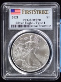 2021 American Silver Eagle PCGS MS-70 Type 1