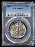 1941-S Walking Half Dollar PCGS MS-65