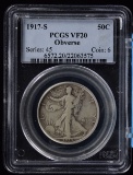 1917-S OBV Walking Half Dollar PCGS VF-20