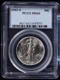 1942-S Walking Half Dollar PCGS MS-65