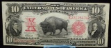 1901 $10 Bison Legal Tender Currency