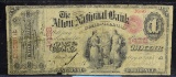 1865 $1 National Banknote RARE Alton IL Friedberg 380