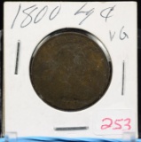 1800 Large Cent VG