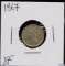 1867 Three Cent Nickel XF