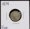 1874 Three Cent Nickel Fine