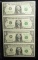 3 2003 Federal Reserve Notes $1 $2 $5 Mint Condition