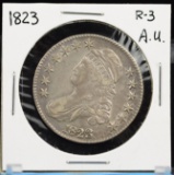 1823 Bust Half Dollar Sharp AU