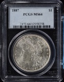 1887 Morgan Silver Dollar PCGS MS-64