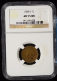1908-S Indian Head Cent NGC AU-55 Brown