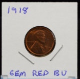 1918 Lincoln Cent GEM Red BU