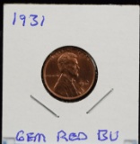 1931 Lincoln Cent GEM Red BU