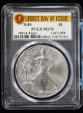 2019 American Silver Eagle PCGS MS-70 1st Day 1/1000
