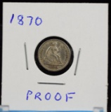 1870 Seated Half Dime Proof