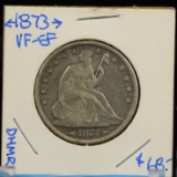 1873 Seated Half with Arrows VF-EF Hard to Find