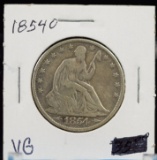 1854-O Seated Half Dollar VG B