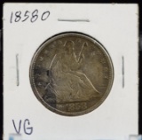 1858-O Seated Half Dollar VG