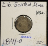 1841-O Seated Dime VG Plus