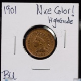 1901 Indian Head Cent BU Color