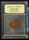 1924-S Lincoln Cent USGG MS-63