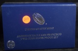 2012 2 Coin Silver Proof Set American Eagle San Francisco