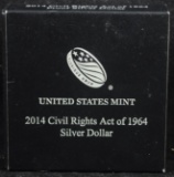 2014 Civil Rights Proof Commem Silver Dollar
