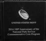 2016 National Parks Proof Commem Silver Dollar