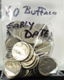 Bag of 60 Early Date Buffalo Nickels
