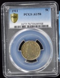 1911 V-Nickel PCGS Gold Shield AU-58