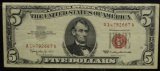 1963 $5 Red Seal US Note A14792667A