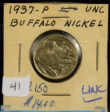 1937 Buffalo Head Nickel w/ Bison Reverse Uncirculated