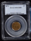 1870 Indian Head Cent PCGS MS-62 Red Brown