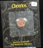 2000 Cheerios Special Edition First Issue of year