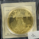 1933 Replica of King Faruk Specimen $20 Gold Plated