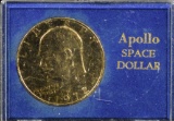 1972  Apollo Space Ike Dollar Gold Plated