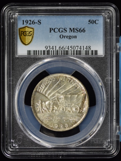 1926-S Oregon Commen Half Dollar PCGS MS-66