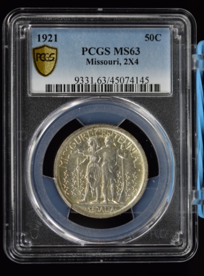 1921 Missouri Commen Half Dollar 2x4 PCGS MS-64