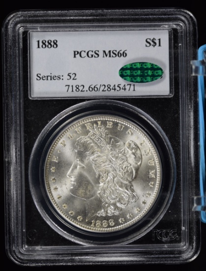 1888 Morgan Dollar PCGS MS-66 CAC Old Holder