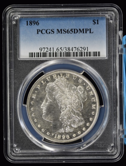 1896 Morgan Dollar PCGS MS-65 DMPL