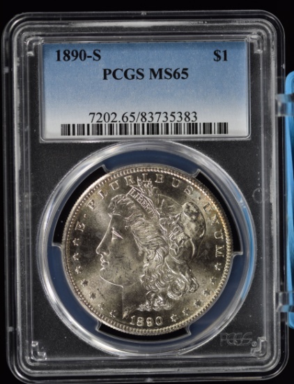 1890-S Morgan Dollar PCGS MS-65