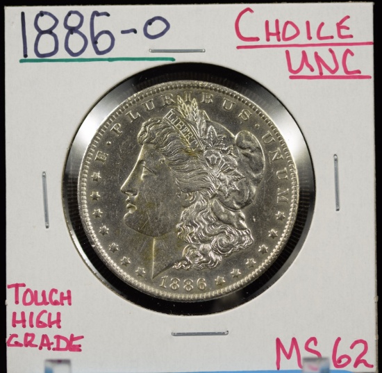 1886-O Morgan Dollar Choice UNC MS62