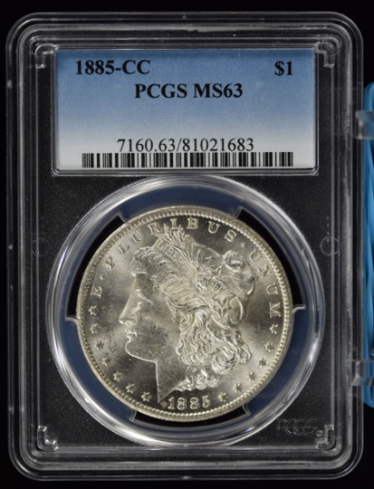 1885-CC Morgan Dollar PCGS MS-63