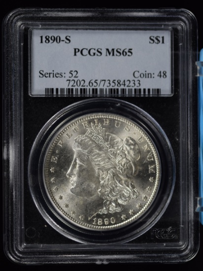 1890-S Morgan Dollar PCGS MS-65