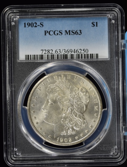 1902-S Morgan Dollar PCGS MS-63 Tough Date