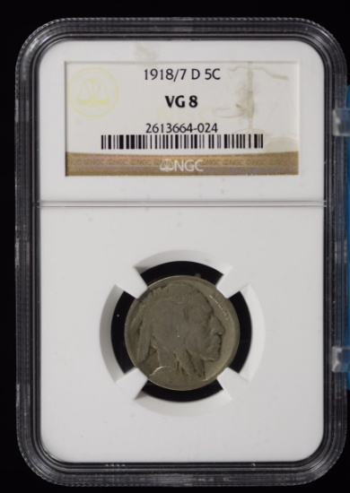 1918/7-D Buffalo Nickel NGC VG-8