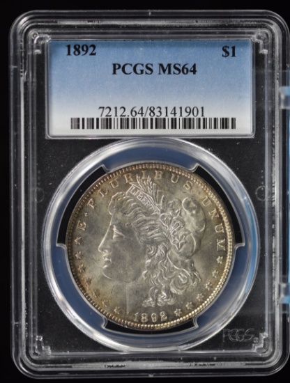 1892 Morgan Dollar PCGS MS-64