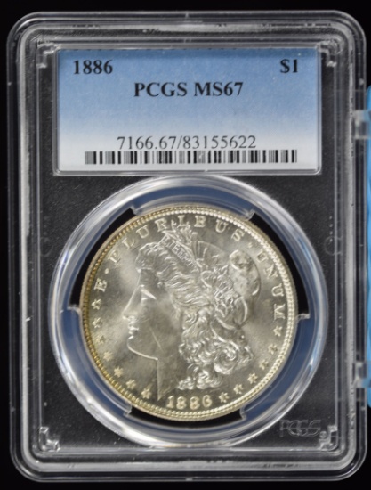 1886 Morgan Dollar PCGS MS-67